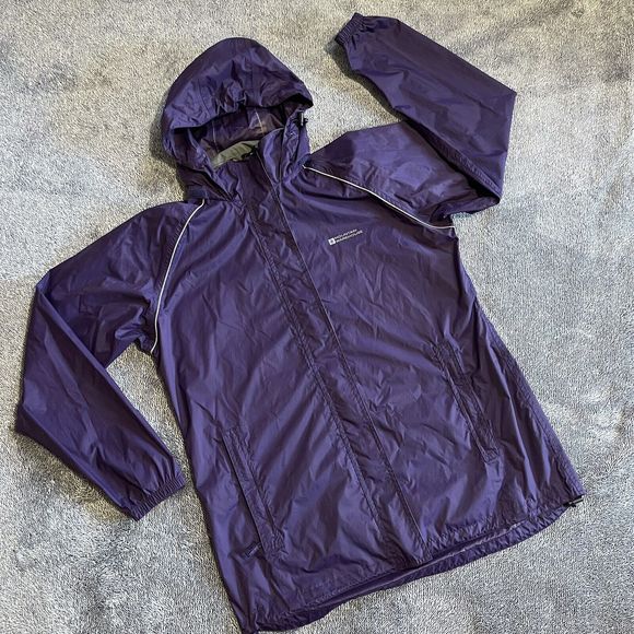 Mountain Warehouse Water Resistant Hooded Jacket Coat Purple Women's Size US 12 - Picture 1 of 7